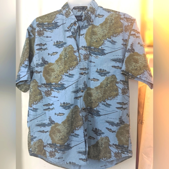 Gant Indigo Cotton Button Down Shirt - Picture 1 of 6